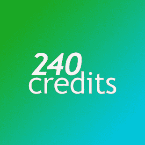 240 credits